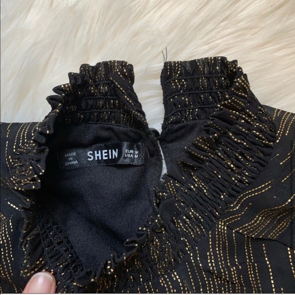 SHEIN Black / Gold Dress! - Picture 5 of 8